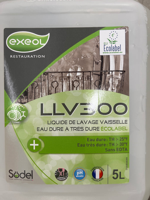 LLV300 LIQUIDE LAVAGE EAUX DURES 5L